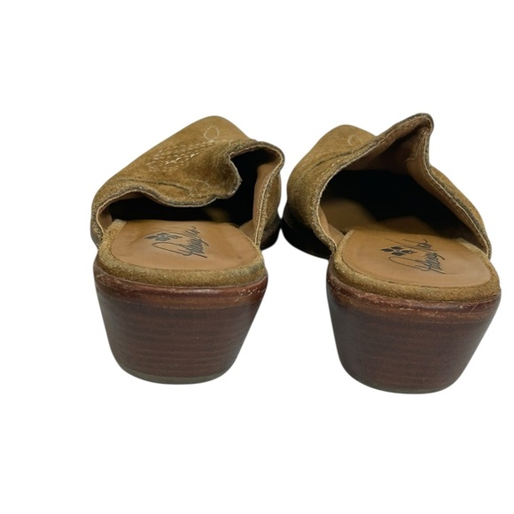 PATRICIA NASH BROWN SUEDE LEATHER BATTISTA SLIP ON Western MULES SZ 6 - Picture 6 of 10